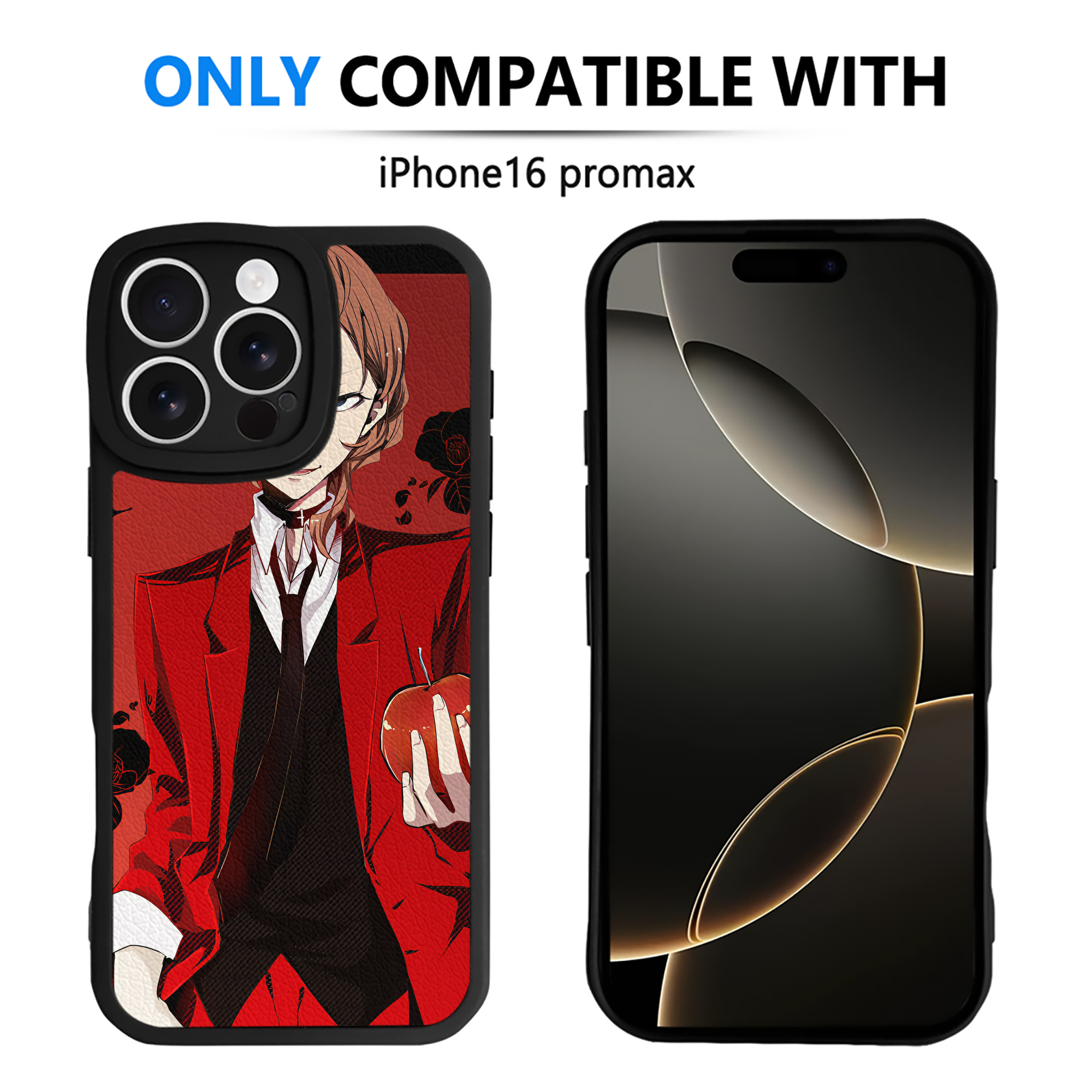 （画像用） 文豪ストレイドッグス Bungo Stray Dogs 【iPhone 16シリーズ対応】シリコンスマホケース（レザー調） 材質：シリコン